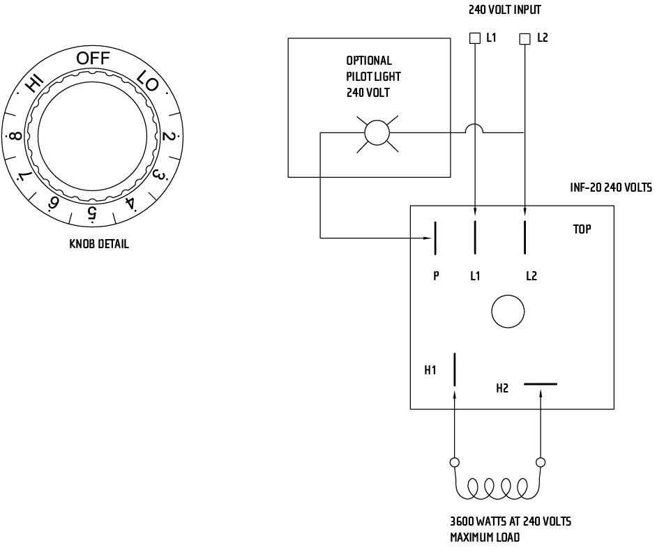 INF Input Regulator Sample Wiring Diagram