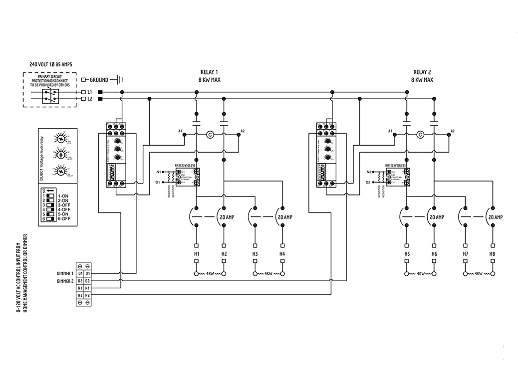 Universal Control Relay Panel Sample Wiring Diagram