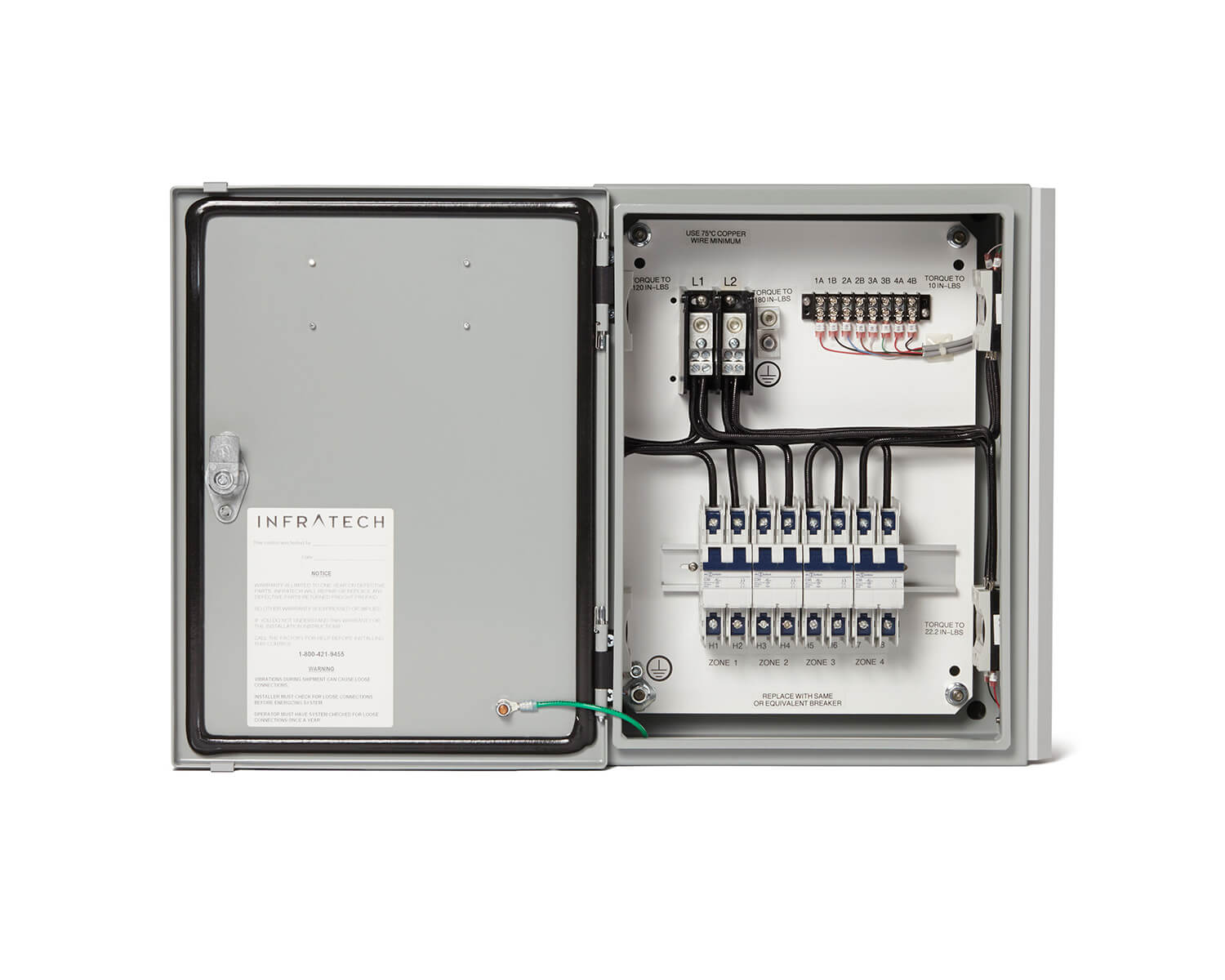Solid State Controls – Solid State Relay Panel – open front