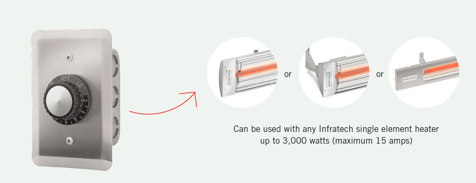 Infrared Electric Heater Value Controls – INF Input Regulators – Infratech
