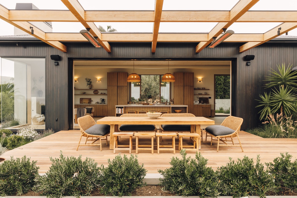 Infratech WD-Series heaters on the pergola at Camille Styles’ Malibu home, Casa Zuma, designed by Burdge Architects. Infratech WD-Series heaters on the pergola at Camille Styles’ Malibu home, Casa Zuma, designed by Burdge Architects.